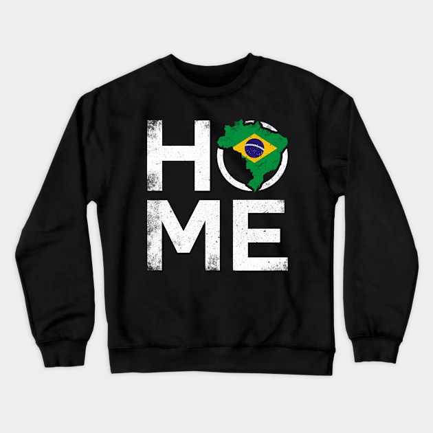 Brazil flag. Perfect present for mom mother dad father friend him or her Crewneck Sweatshirt by SerenityByAlex